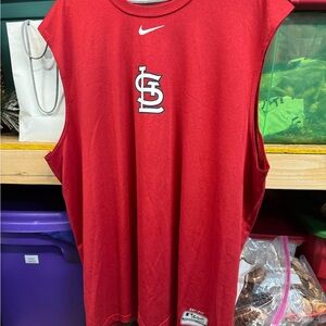 Nike Red Sleeveless Athletic Shirt